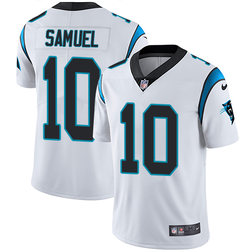 Nike Panthers #10 Curtis Samuel White Men's Stitched NFL Vapor Untouchable Limited Jersey
